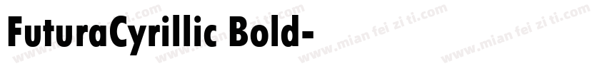 FuturaCyrillic Bold字体转换